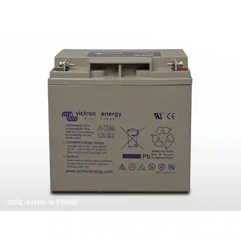 12V 22Ah Batterie Agm A Decharge Lente Deep Cycle Battery Victron Bat212200084